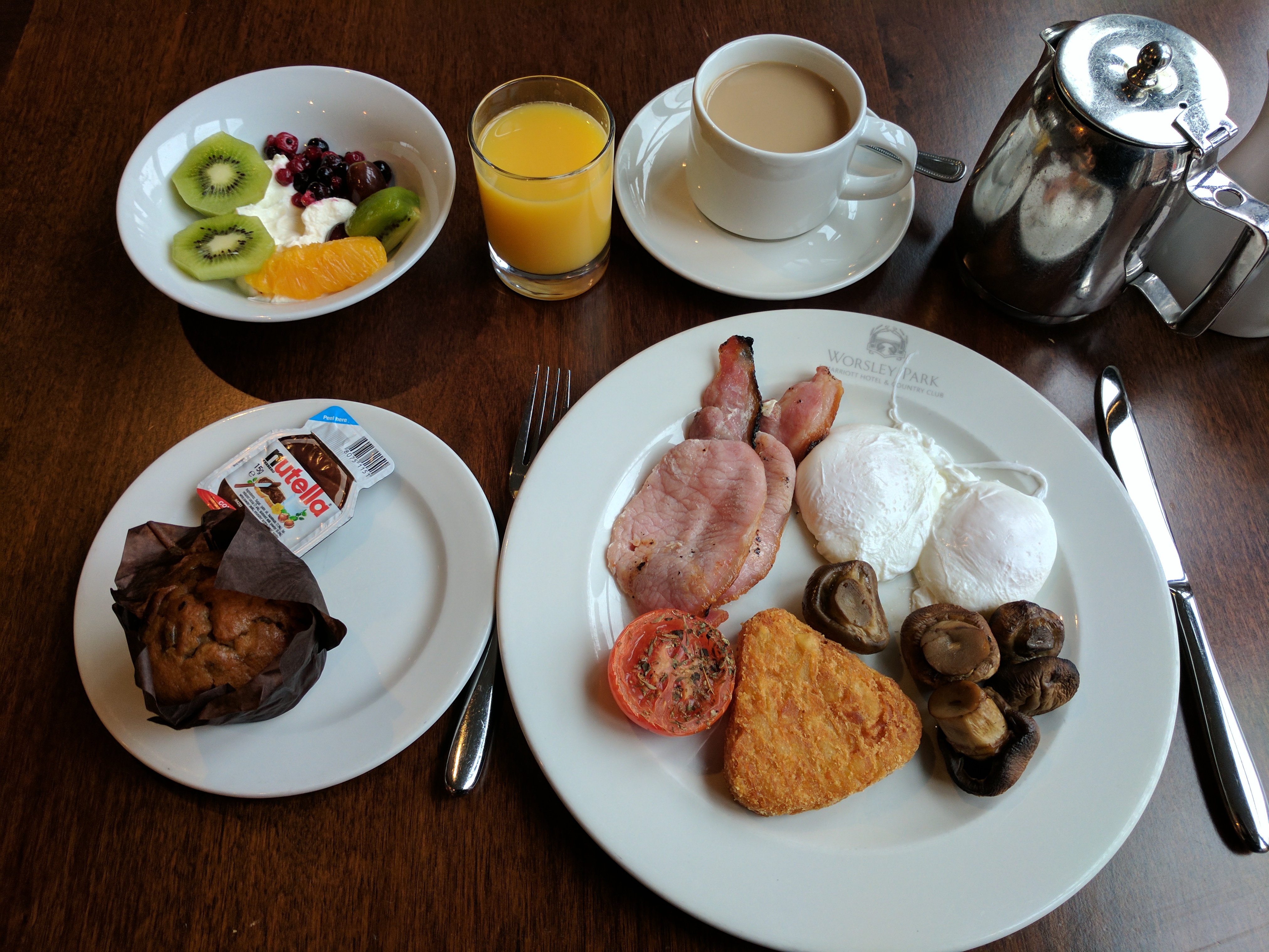Worsley Park Marriot Hotel, Hotel breakfast, Hotel review, Breakfast