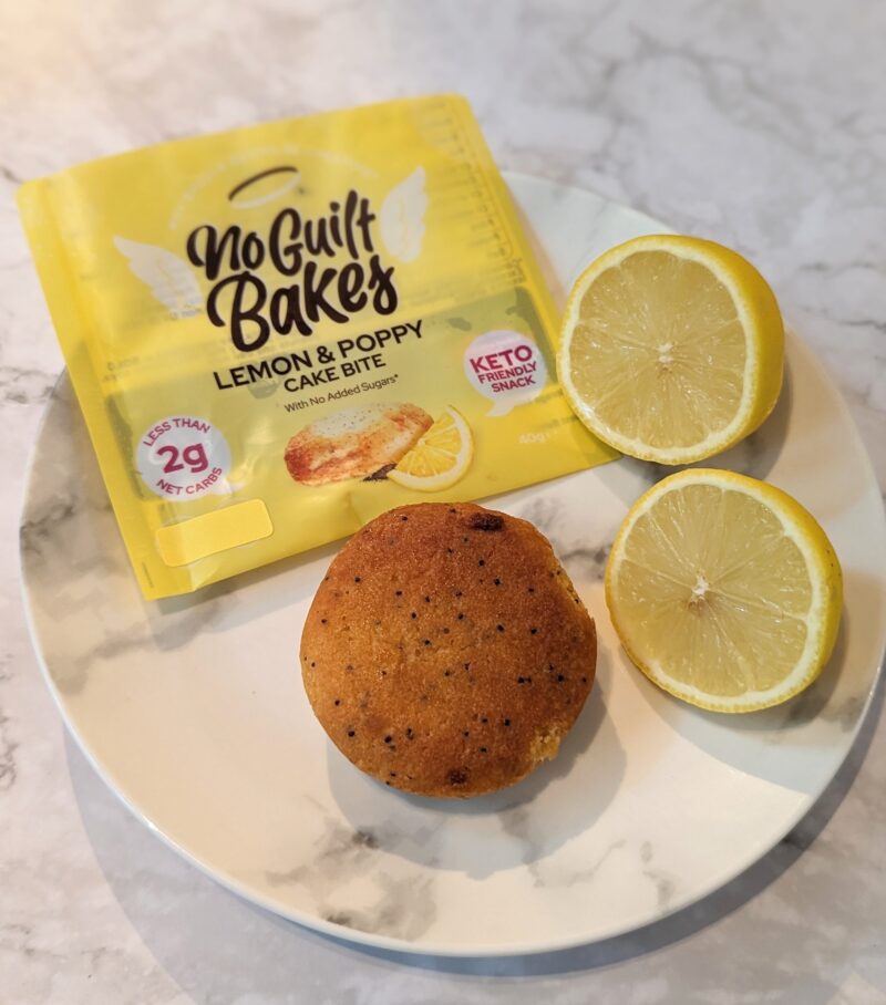 No Guilt Bakes Lemon & poppy cake bite